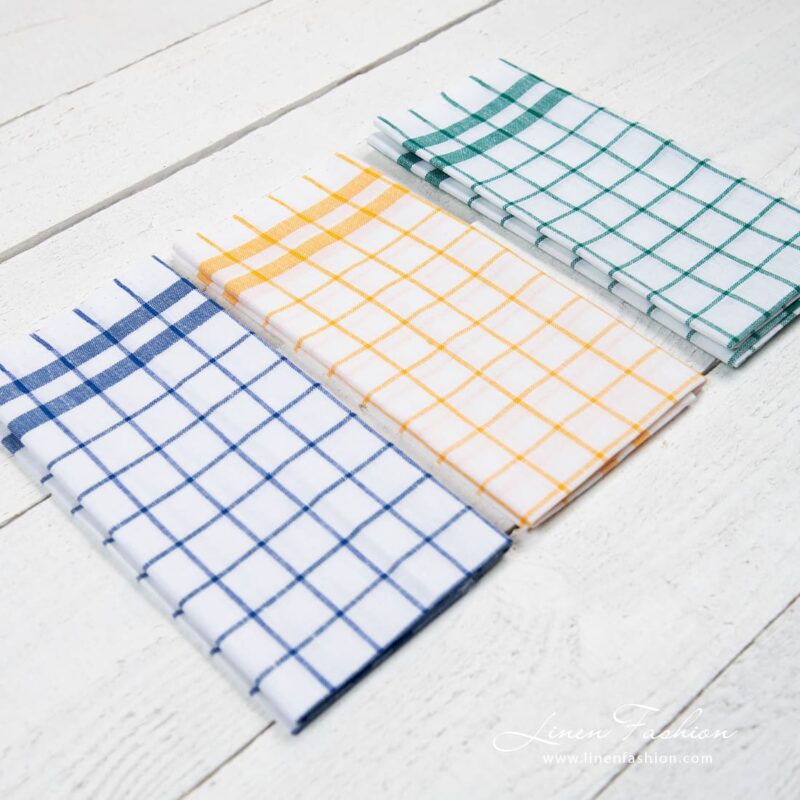 Linen cotton kitchen towel sets consists of 3 towels