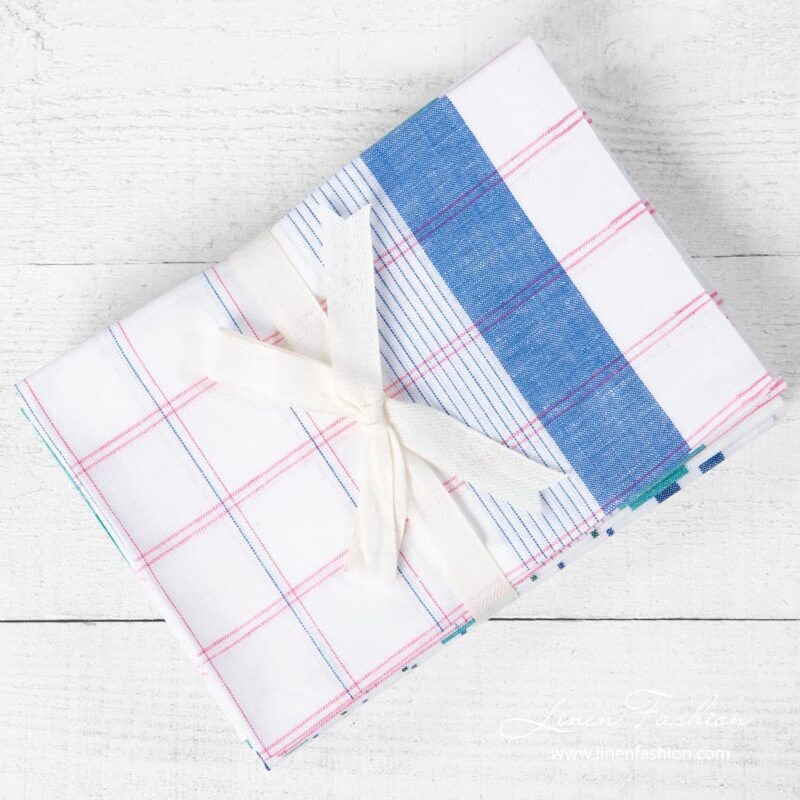 Set of 10 kitchen towels in random colours