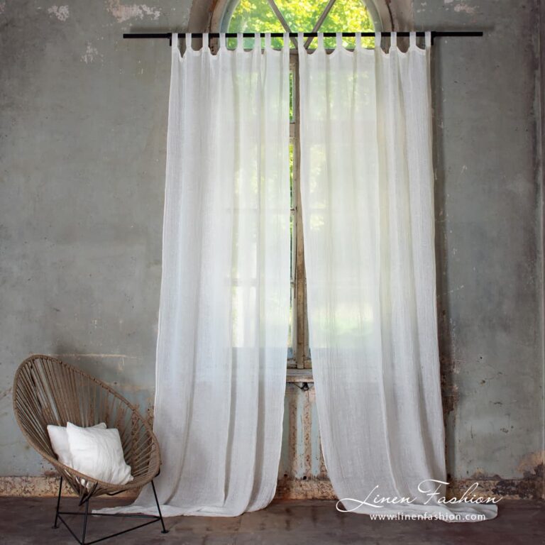 Bohemia white curtain.