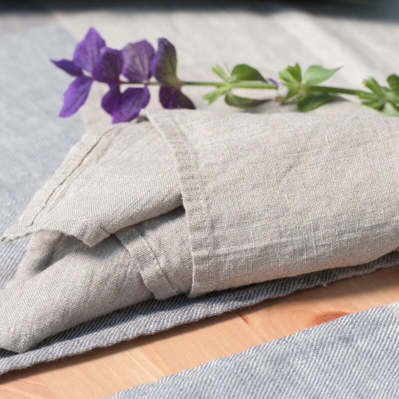 Natural linen washed napkin