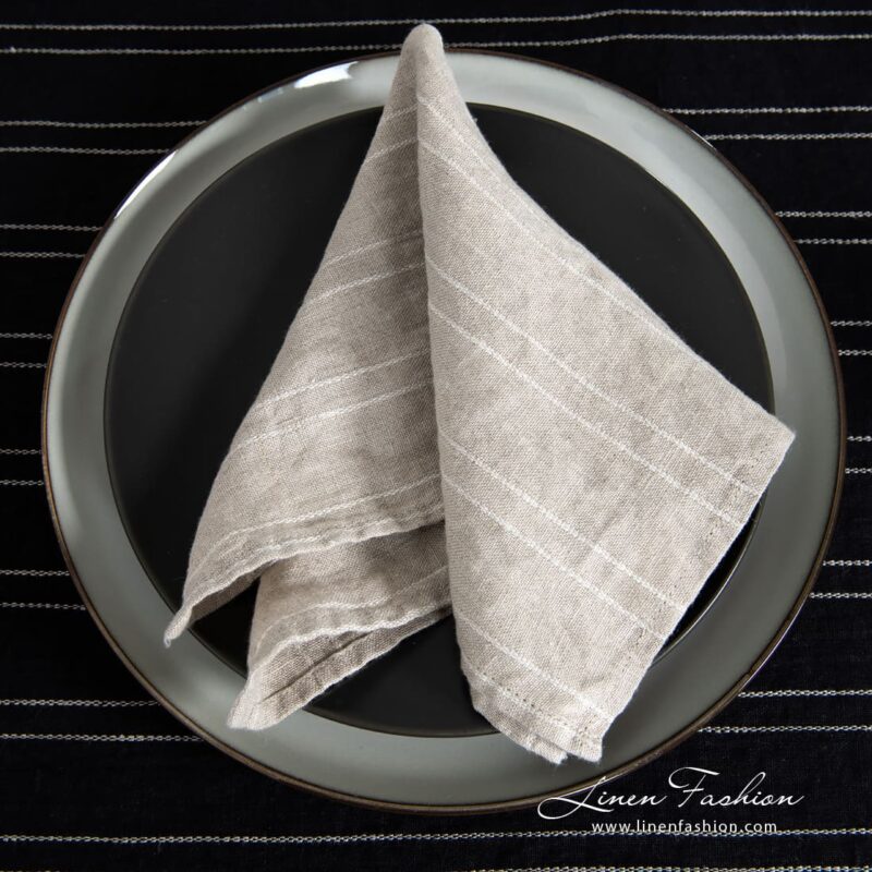 URBAN grey linen napkin