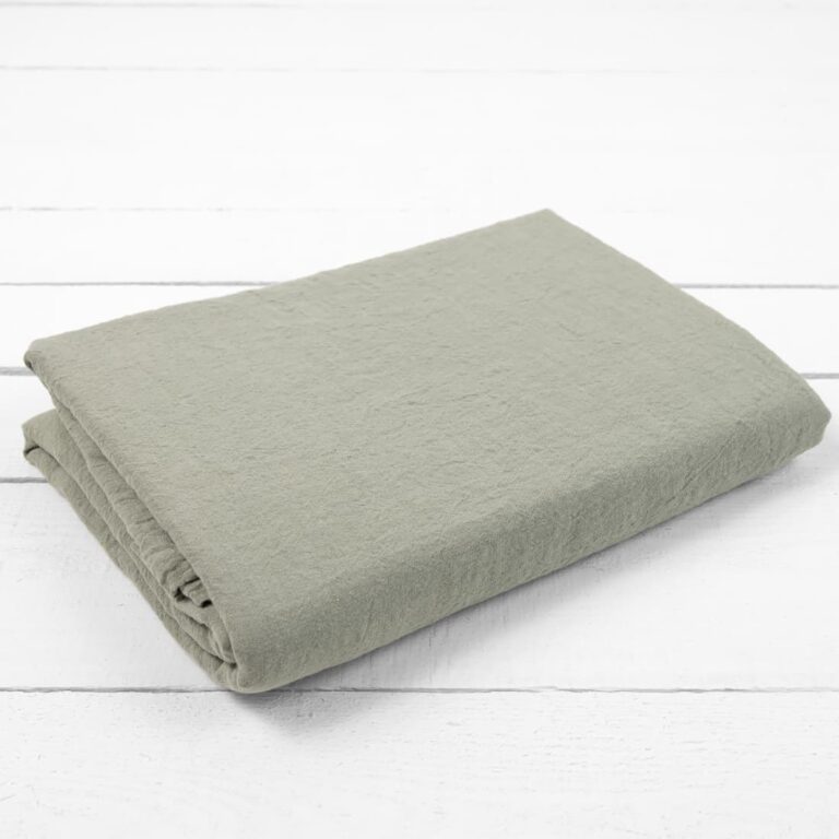 linen green flat sheet