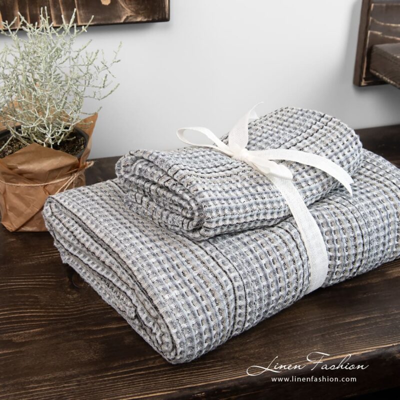 BINGO gray bathroom towel set