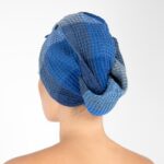 BINGO Ręcznik – turban na włosy niebieska