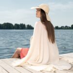 VENICE Ręcznik plażowy jasny piaskowy