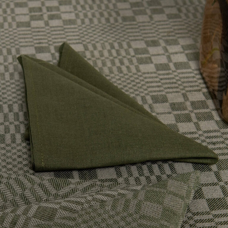 Green linen cotton napkin