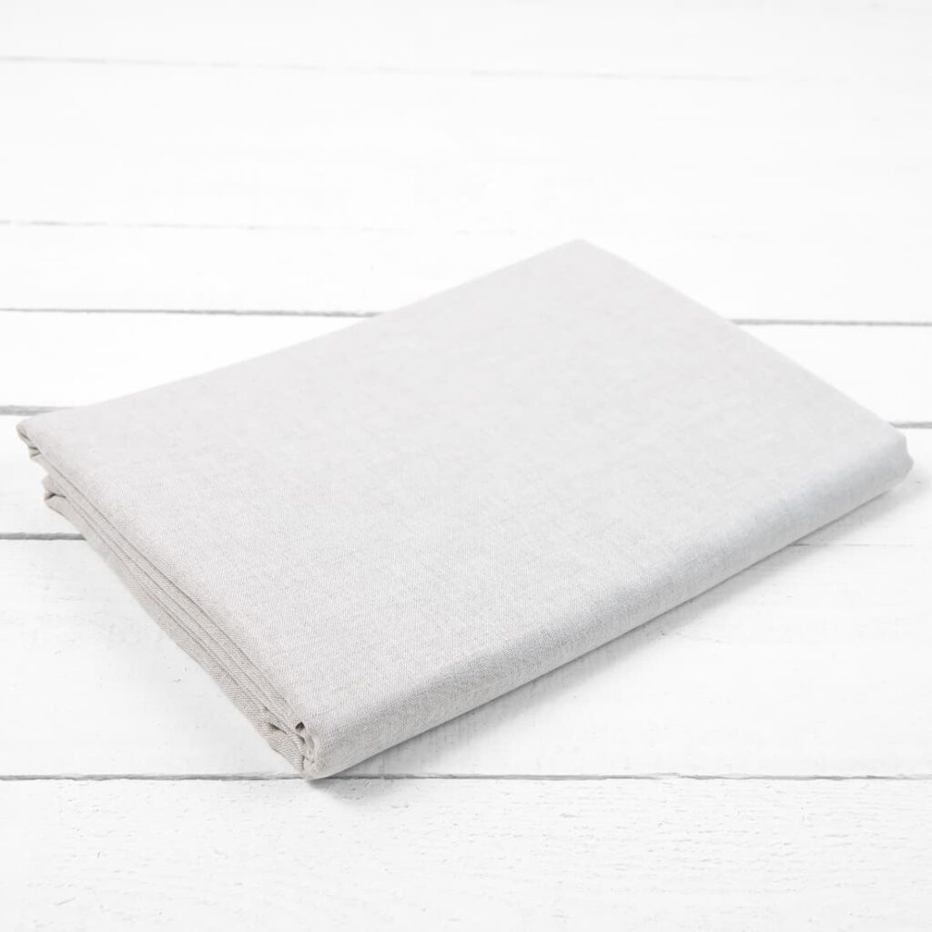 linen cotton beige flat sheet