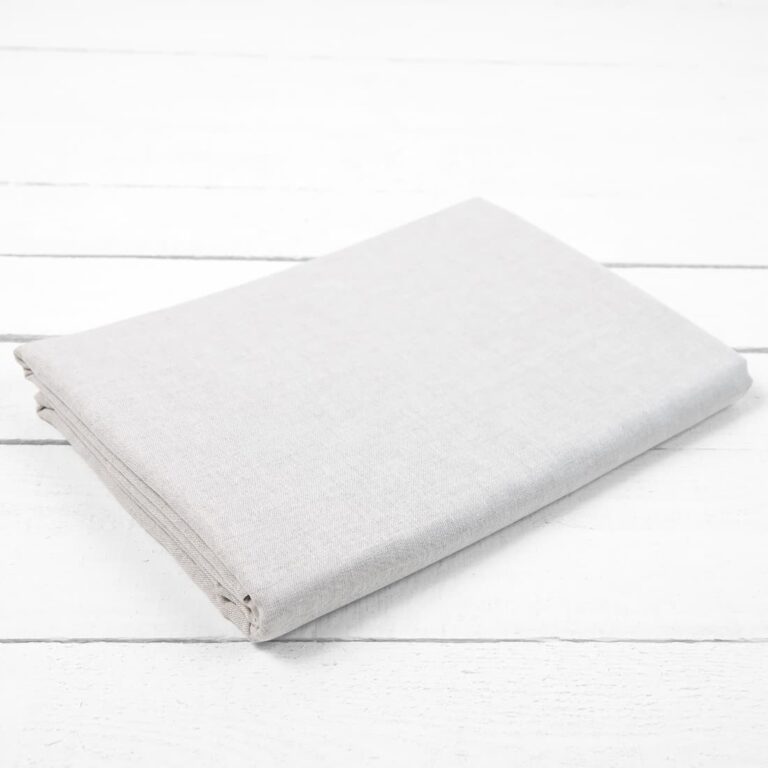 linen cotton beige flat sheet