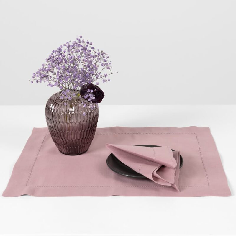 linen cotton lilac placemat