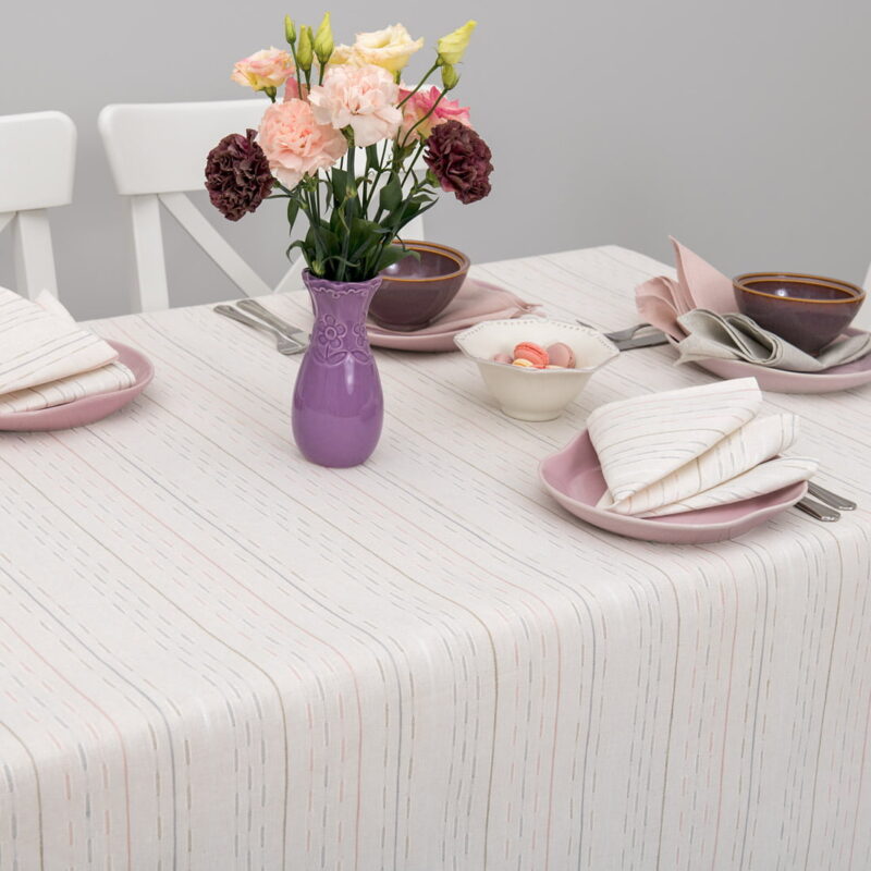 Riga white tablecloth main photo