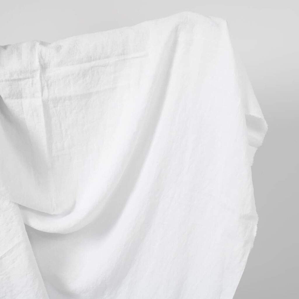 optic white washed linen fabric