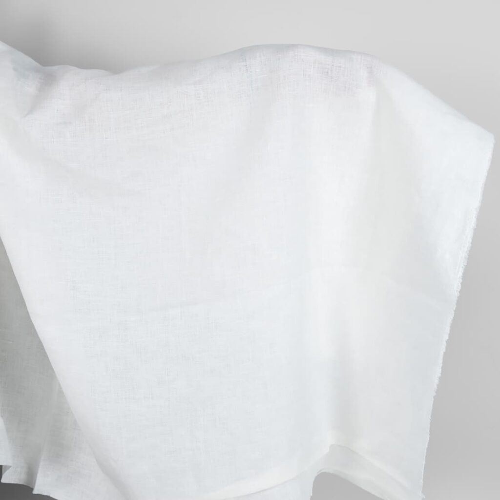 Off-white linen fabric