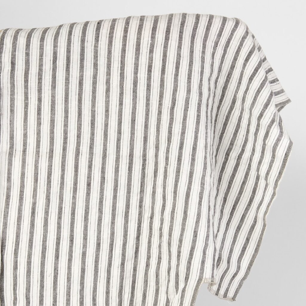 Washed off white linen fabric.