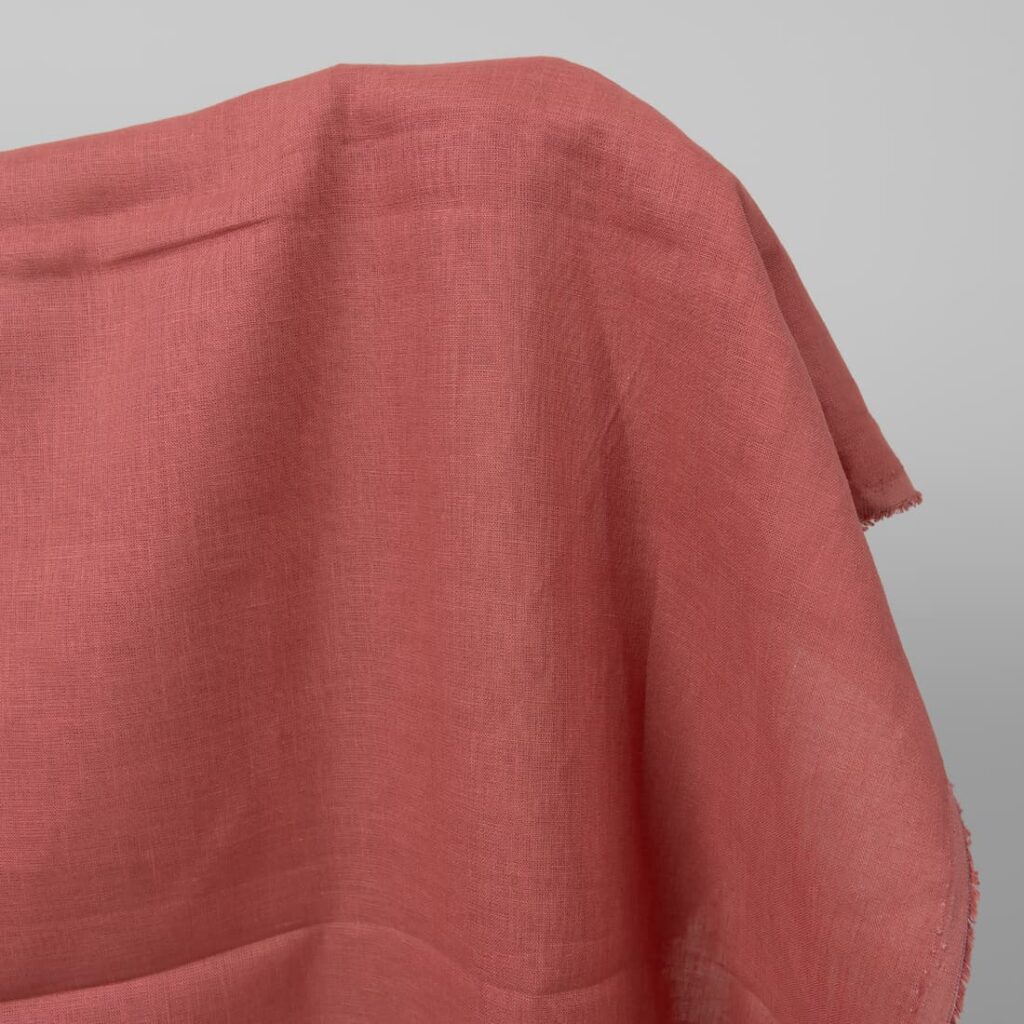 Deep link linen fabric