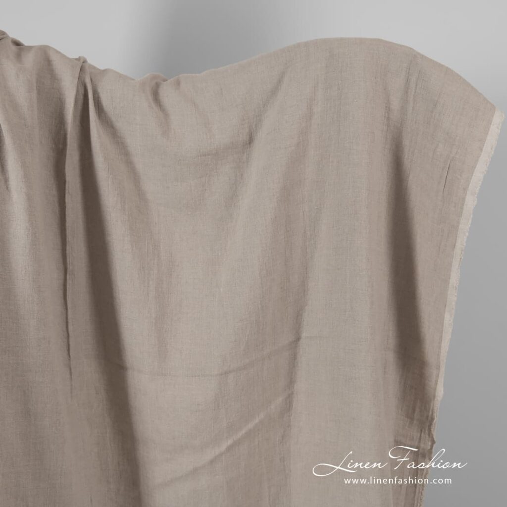 Natural linen color fabric
