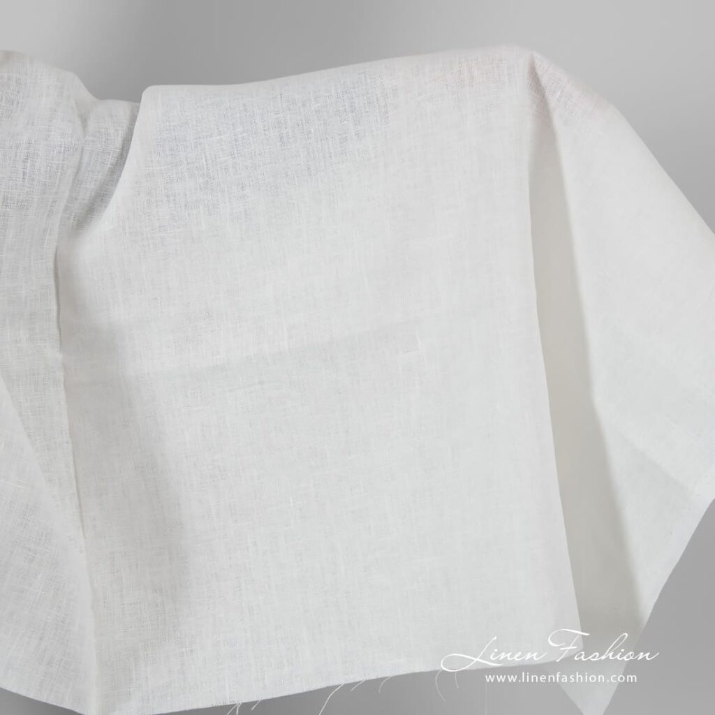 Off-white linen fabric