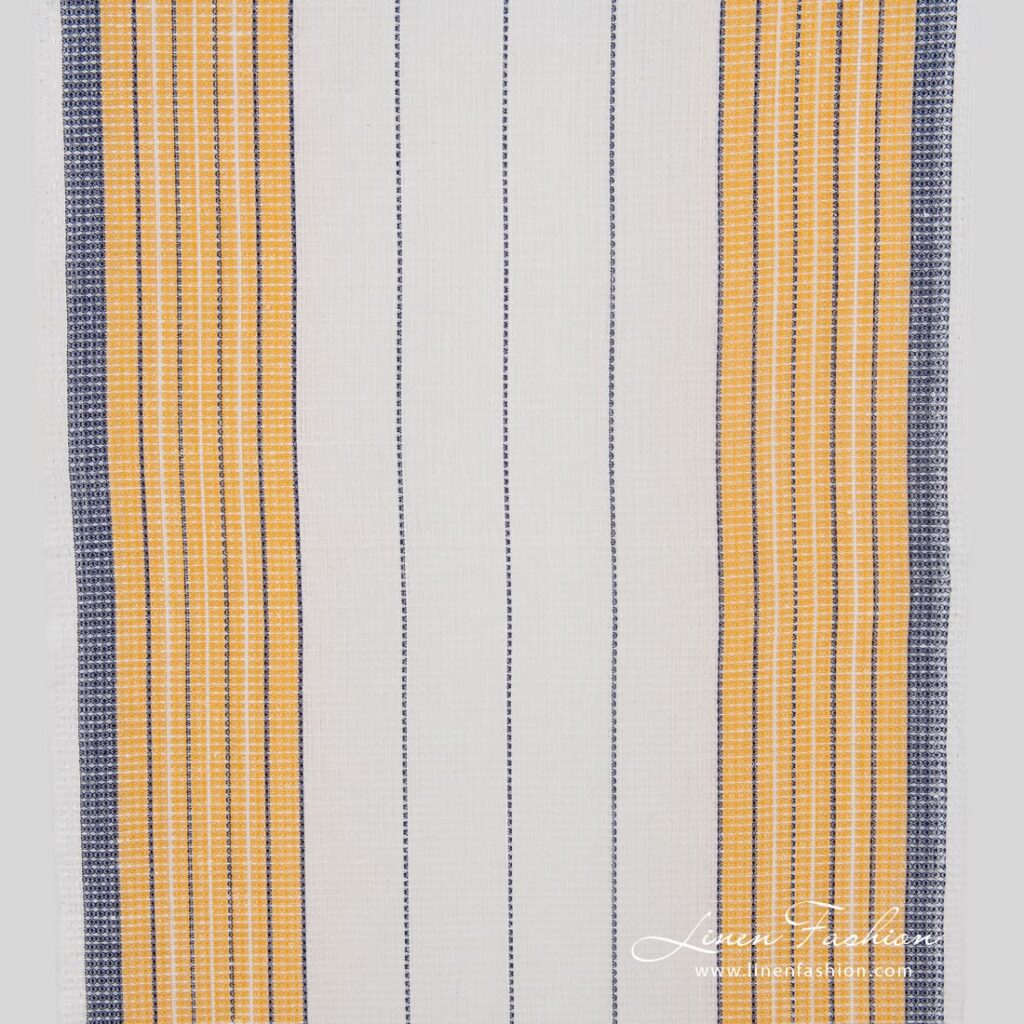 Linen cotton fabric in waffle pattern