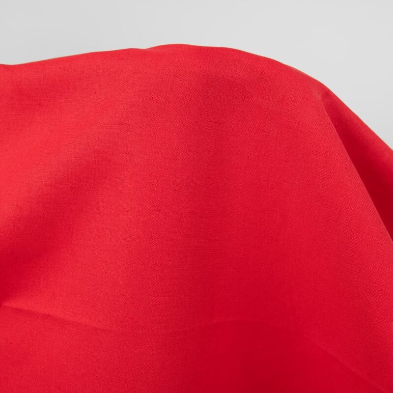bright red linen cotton fabric width 180cm