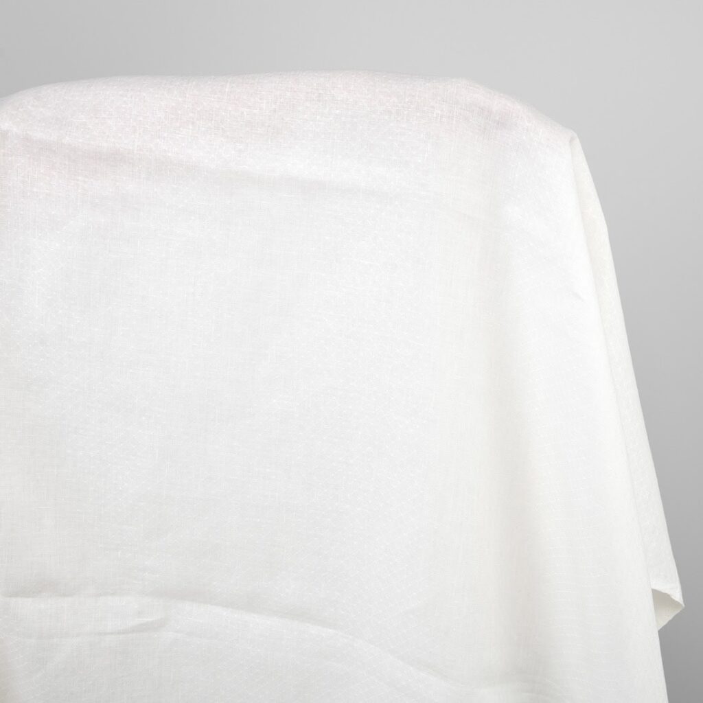 Off-white linen fabric