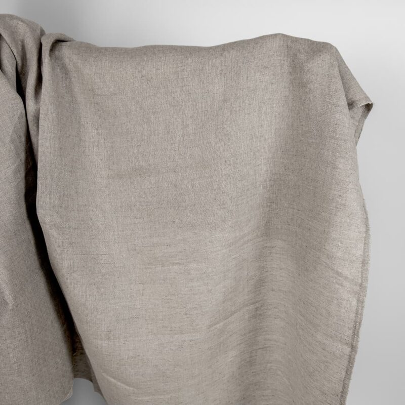 Natural linen fabric in an openwork pattern