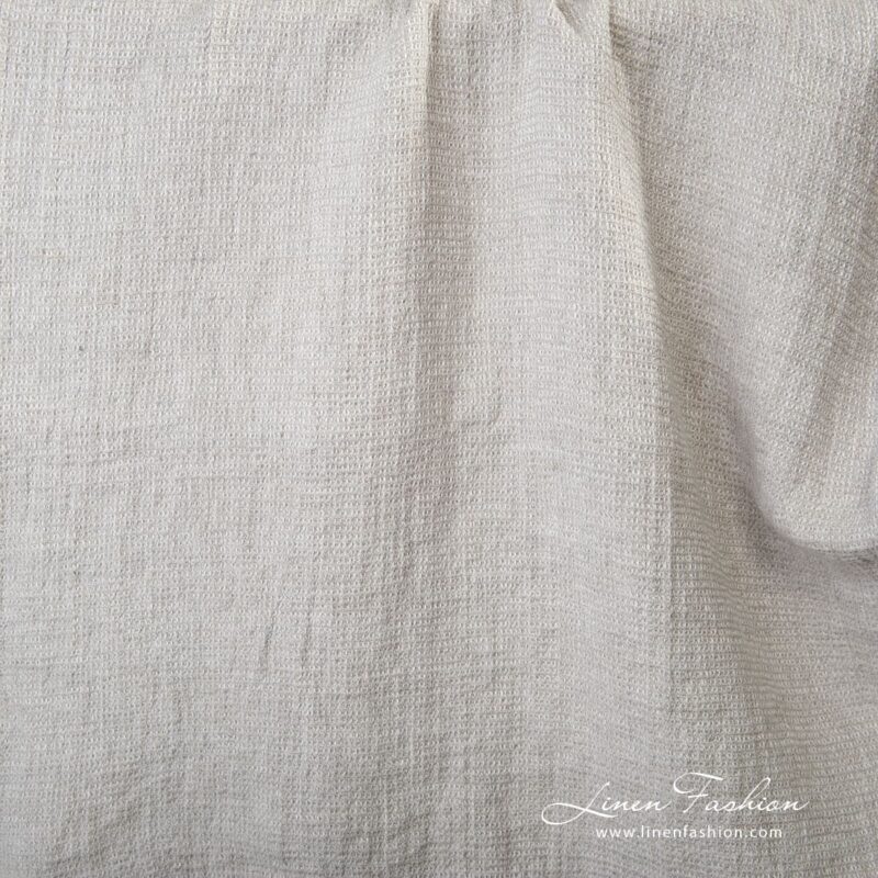 Light gray linen fabric