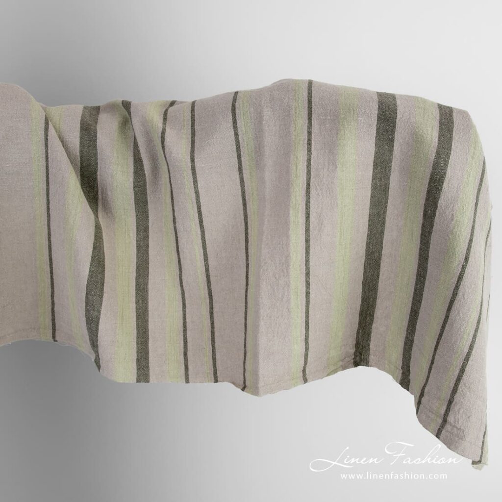 Wide linen cotton fabric