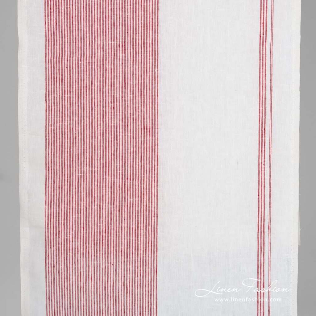 White linen fabric