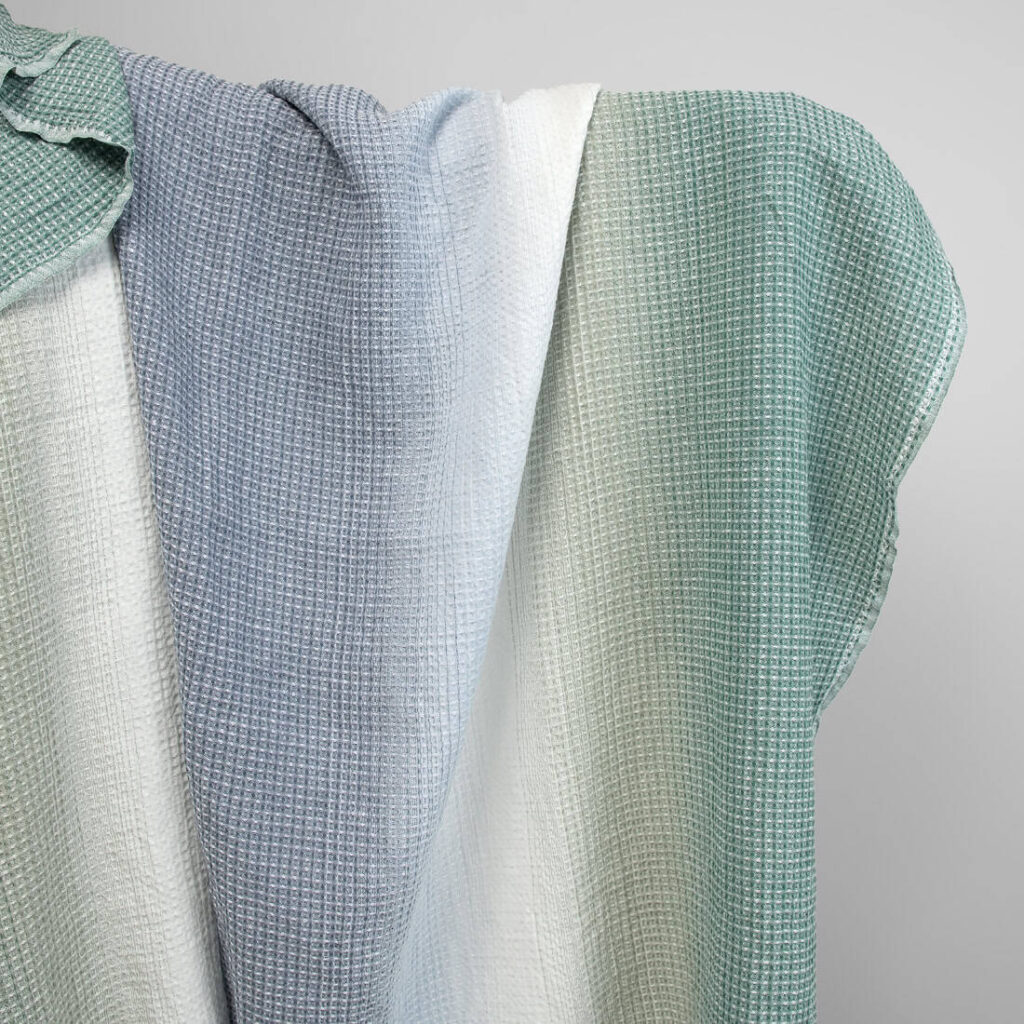 cotton hemp waffle fabric