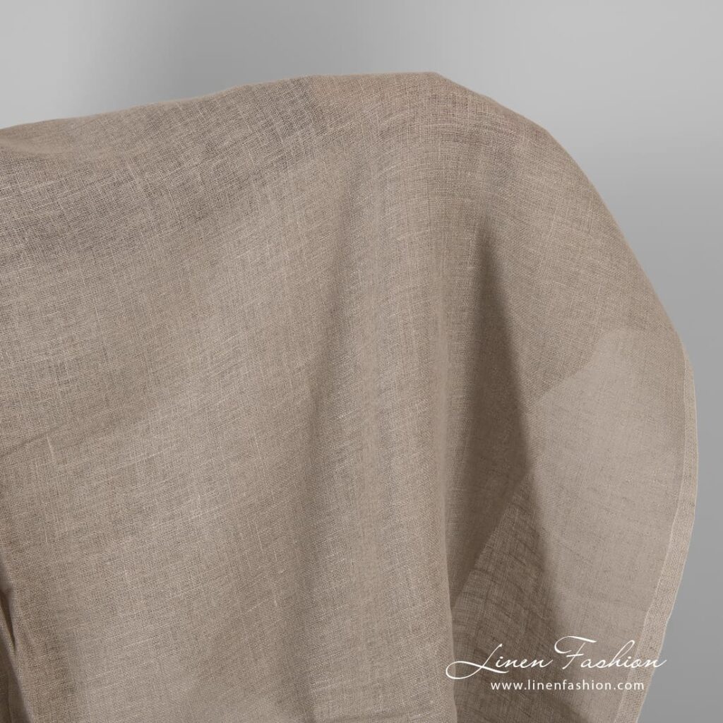Grey linen fabric