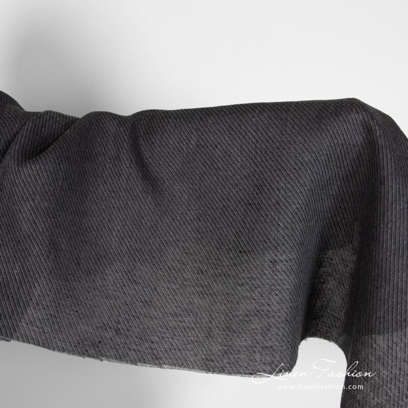 Grey linen fabric