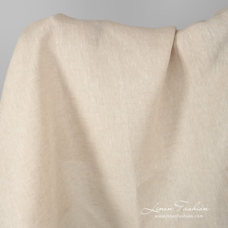 Light sand colour linen fabric.