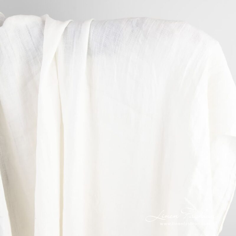 Off-white linen fabric