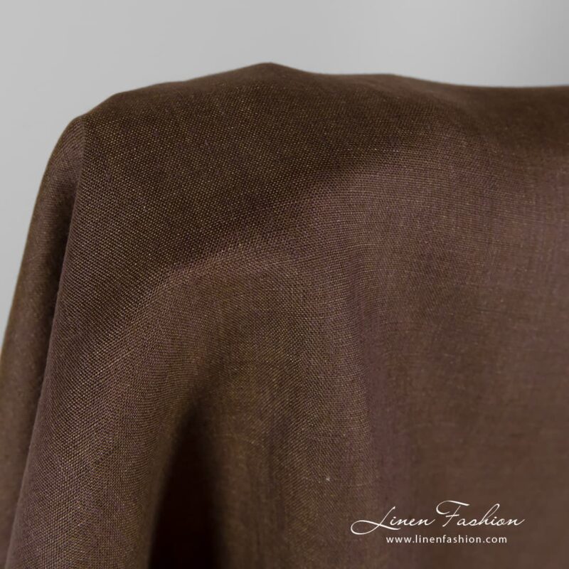 Green purple linen fabric.