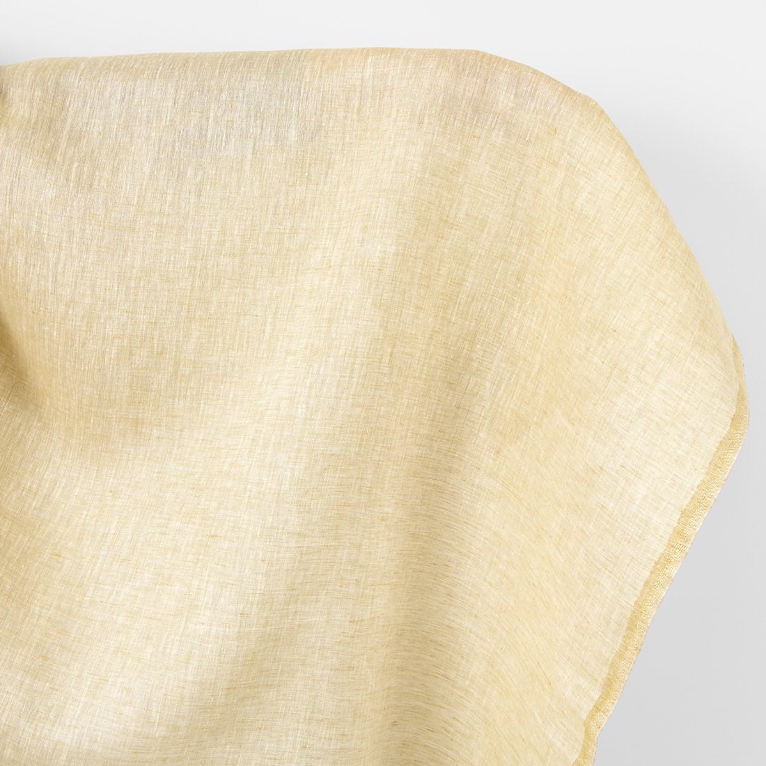 Lightweight linen fabric vanilla and ginger melange