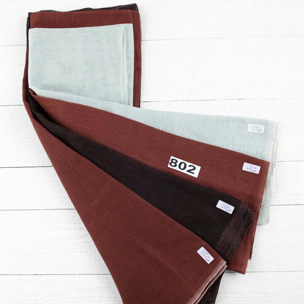 Linen Fabric Cuts, Set No. 802
