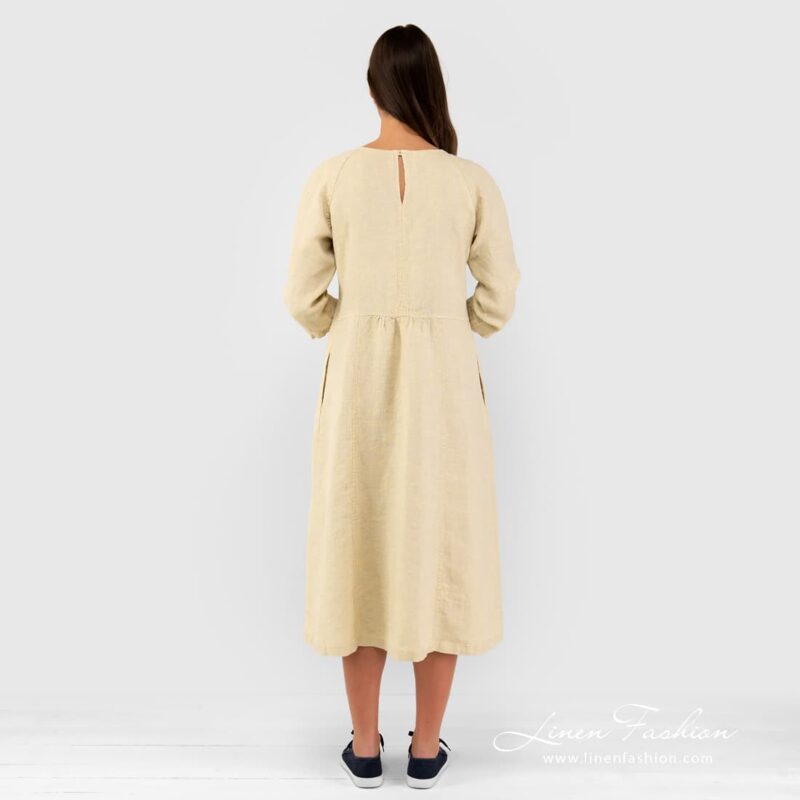 Pale yellow dyed dress.