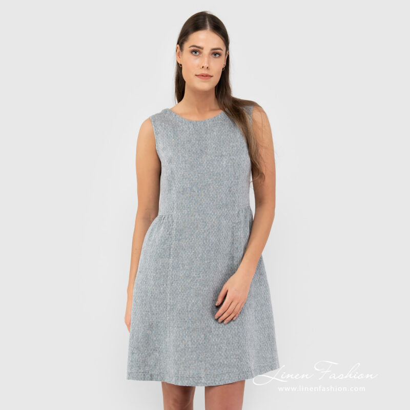 JAMAIKA grey linen dress