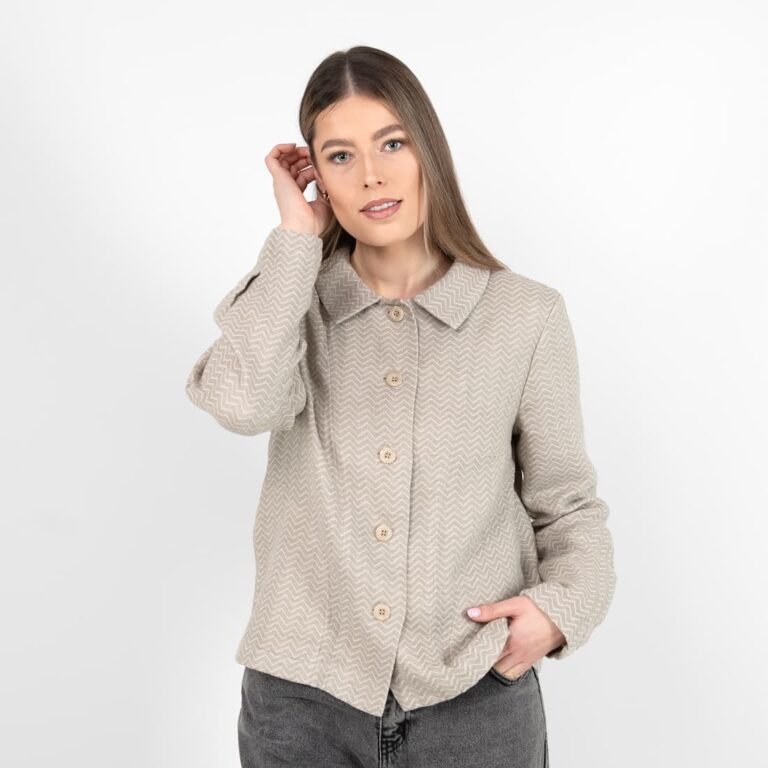 Beige linen jacket