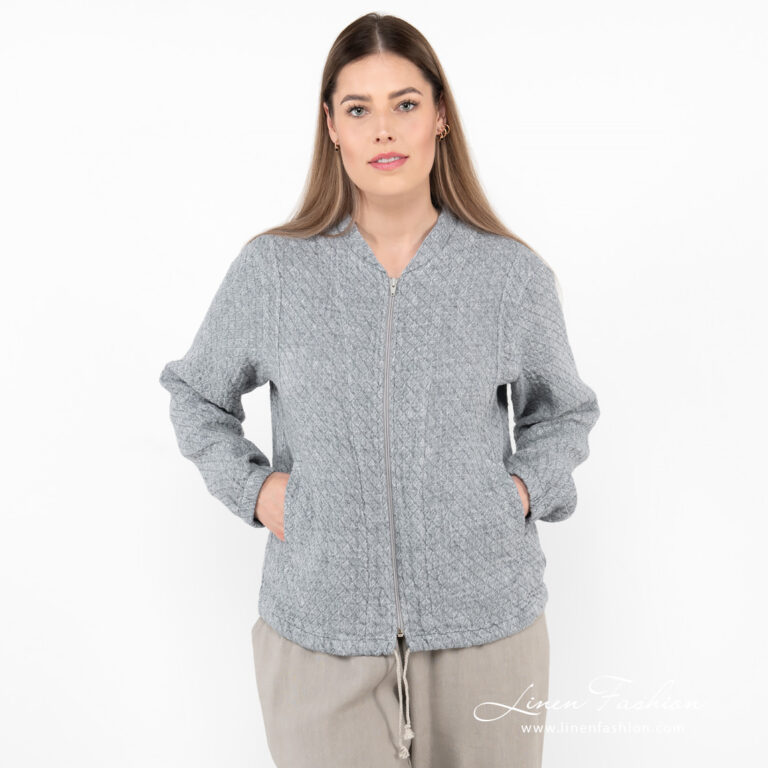 linen bomber jacket.