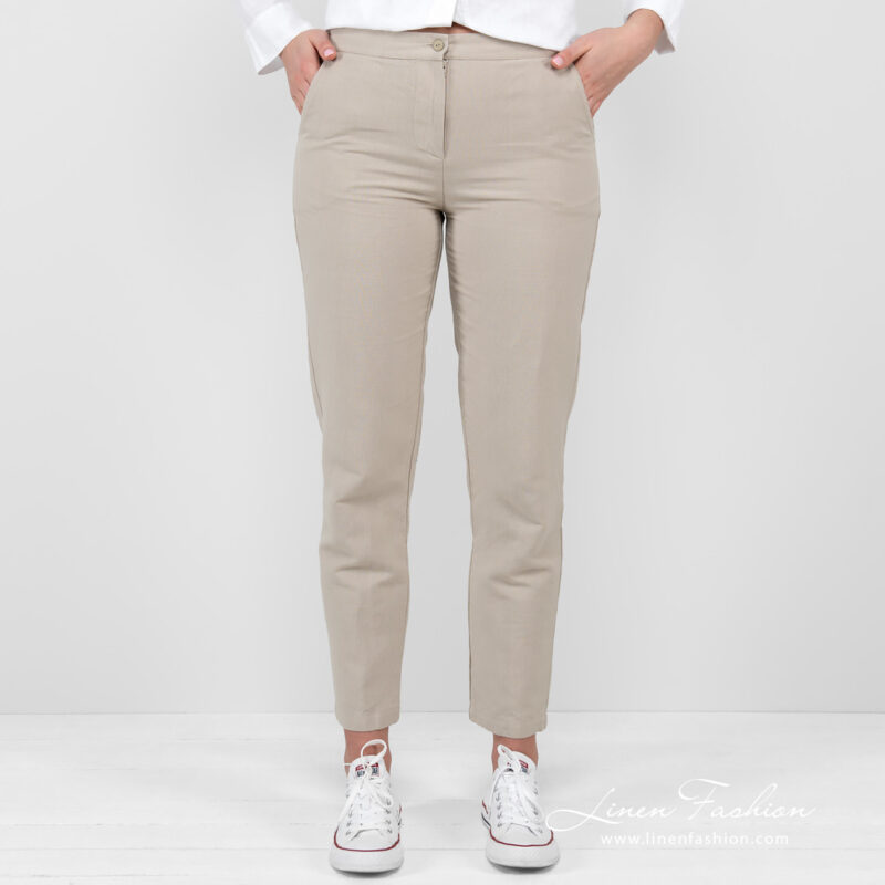 linen cotton beige pants jeans.