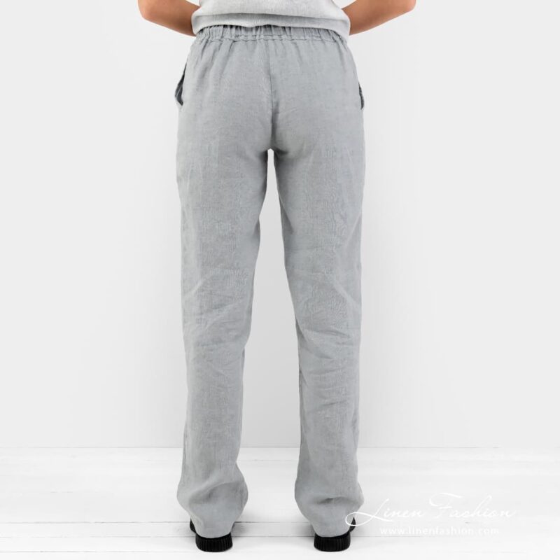 Grey 100% linen pants.