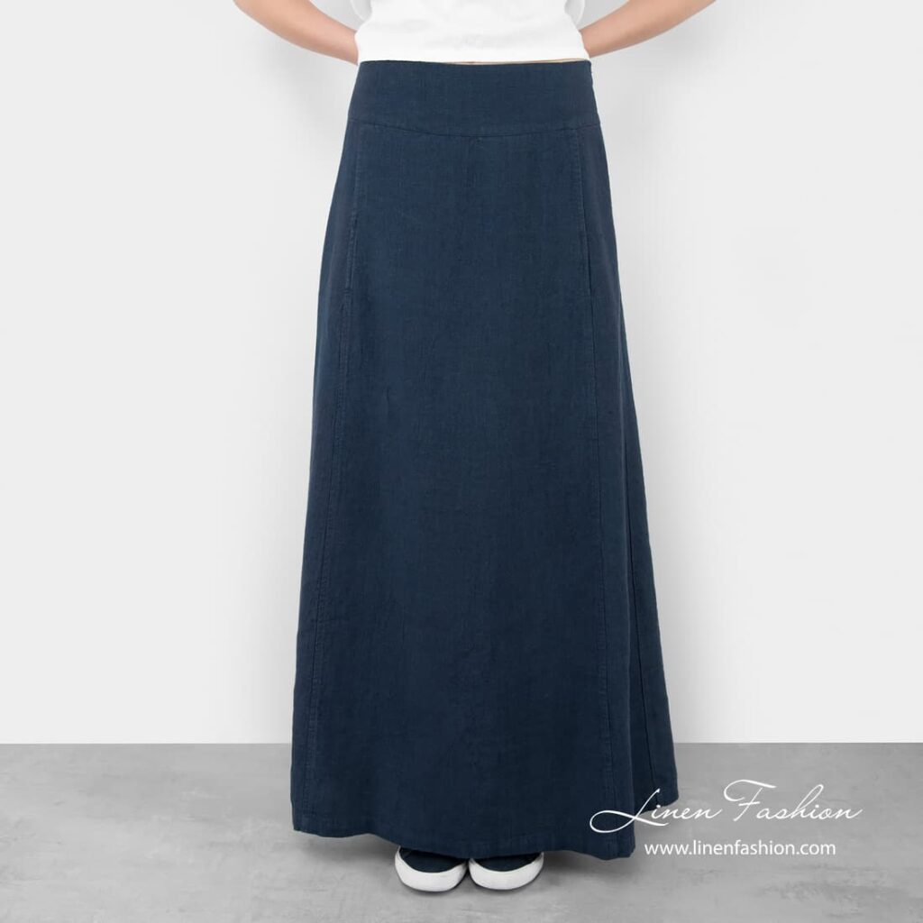 EVA navy skirt.