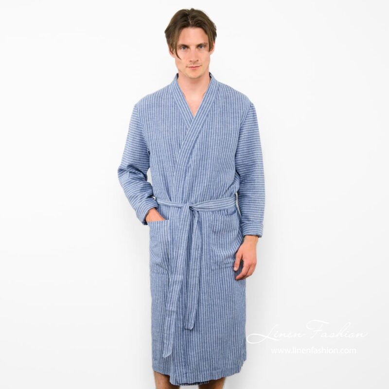 Blue mens bathrobe, ARAS.