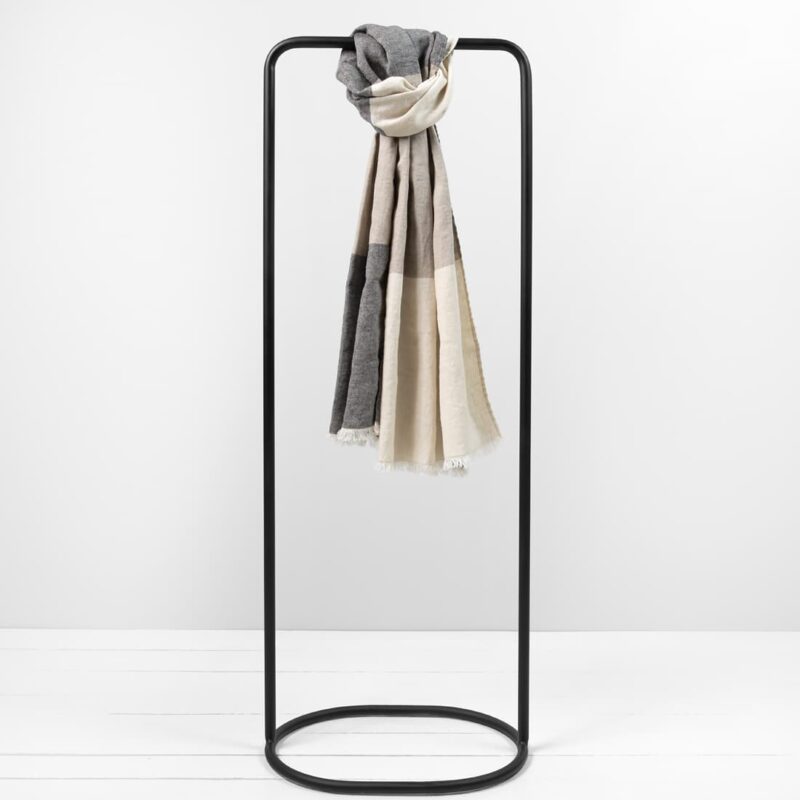 beige linen shawl