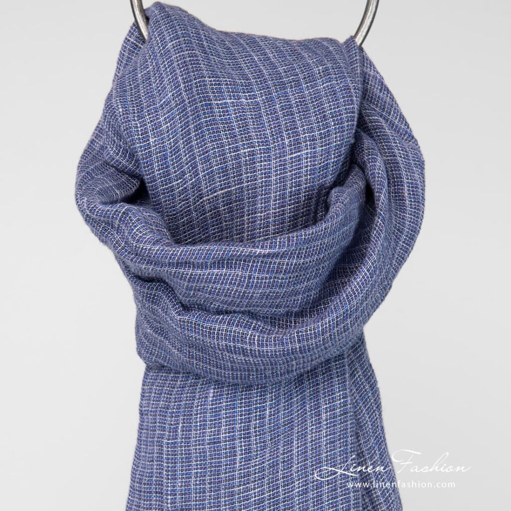 Linen violet scarf