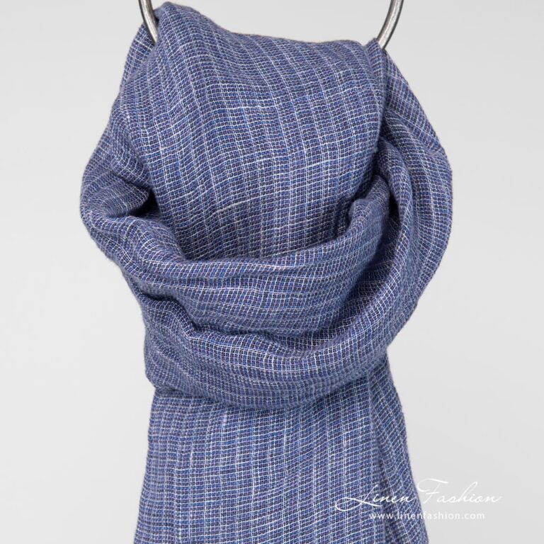 Linen violet scarf