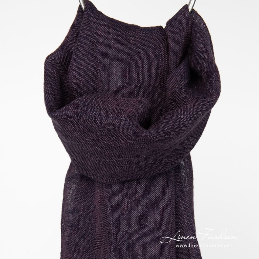 Eggplant melange scarf