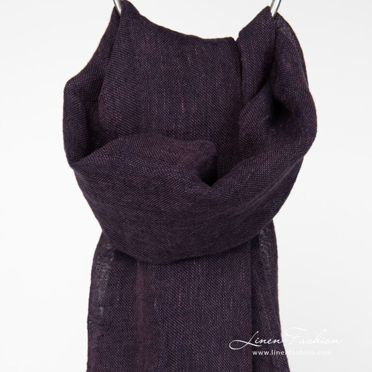 Eggplant melange scarf