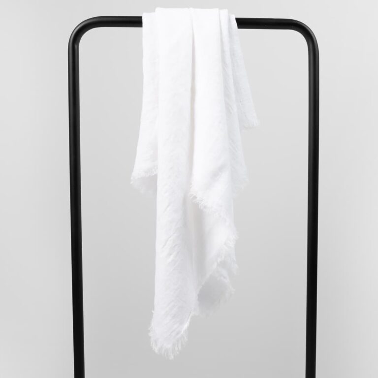 white linen scarf, optical
