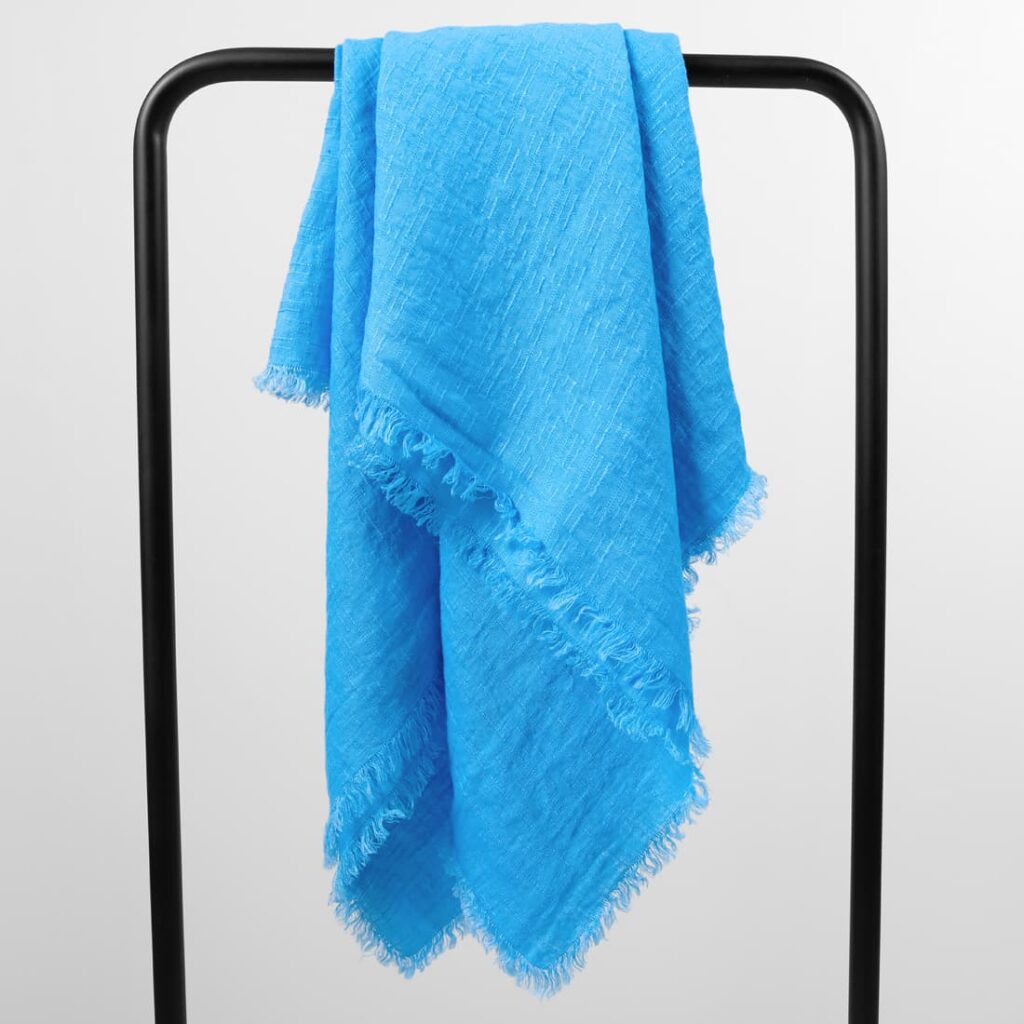 linen sky blue scarf